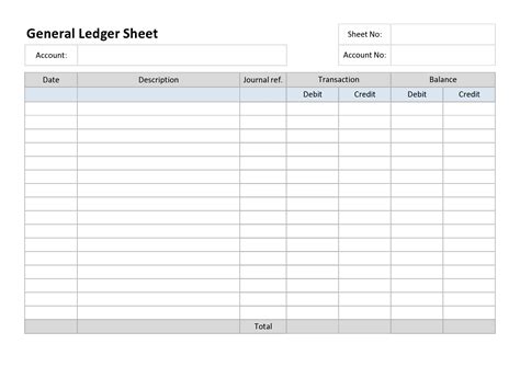 Payment Ledger Template