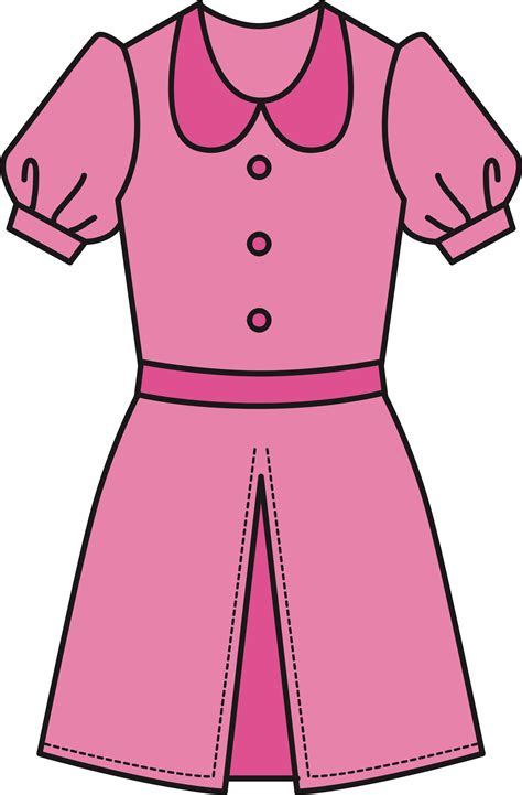 pink dress clipart - Clip Art Library