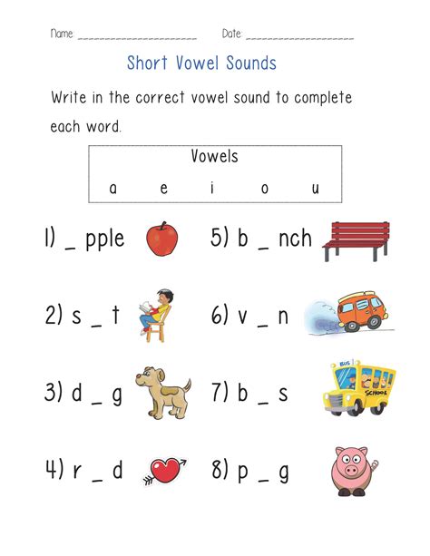 Englishlinx.com | Vowels Worksheets