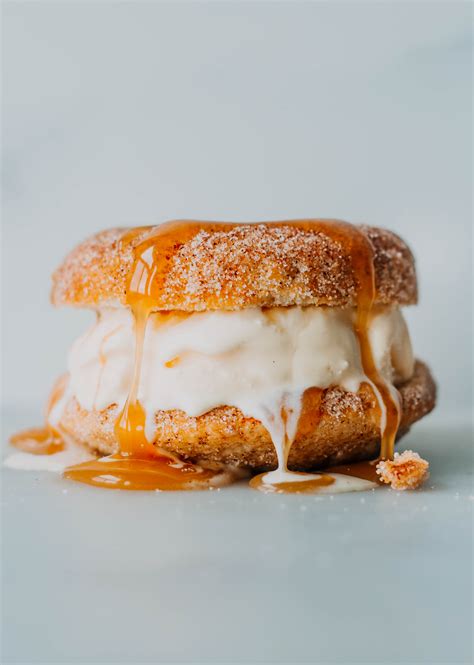 Cinnamon Sugar Donut Ice Cream Sandwich - The Sweet and Simple Kitchen