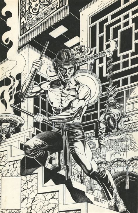 Cap'n's Comics: Shang Chi (Bruce Lee) by Paul Gulacy