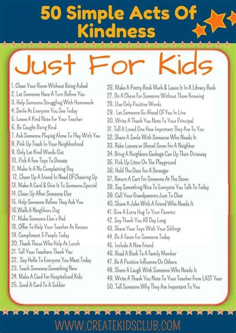 Random Acts Of Kindness For Kids | Create Kids Club