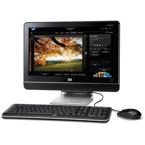 HP Pavilion MS214 All-in-One Desktop Computer NY535AA#ABA B&H