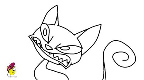 Angry Cat Body Coloring Pages