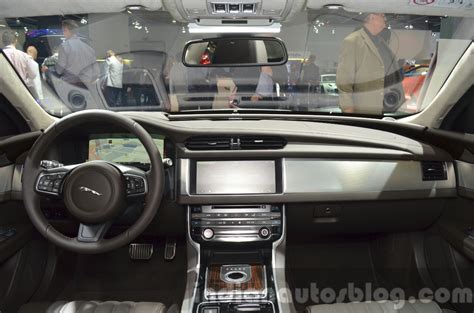 2016 Jaguar XF dashboard at the IAA 2015