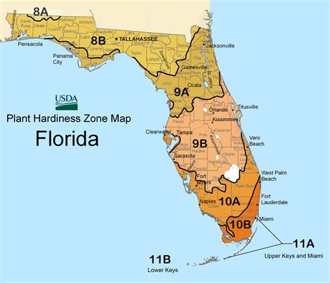 Florida Gardening Zones Map - Beautiful Insanity