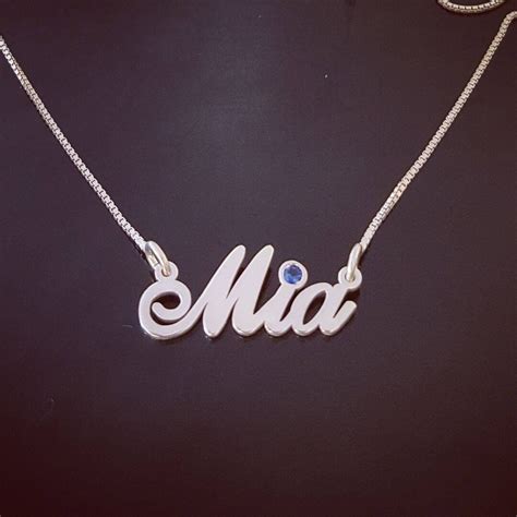 Sterling Silver Kids Name Necklace / Baby Shower Gifts - Etsy