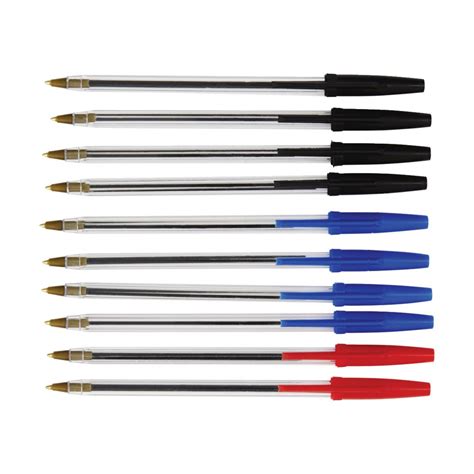 Keji Ballpoint Pens Assorted Colours 10 Pack | Officeworks