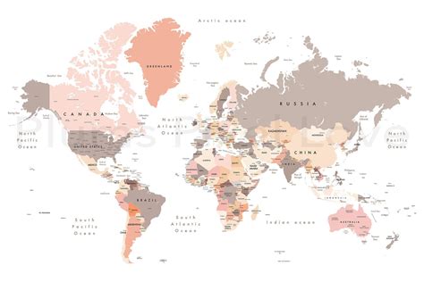 Detailed World Map 60x40" max - jpeg | Laptop wallpaper desktop ...