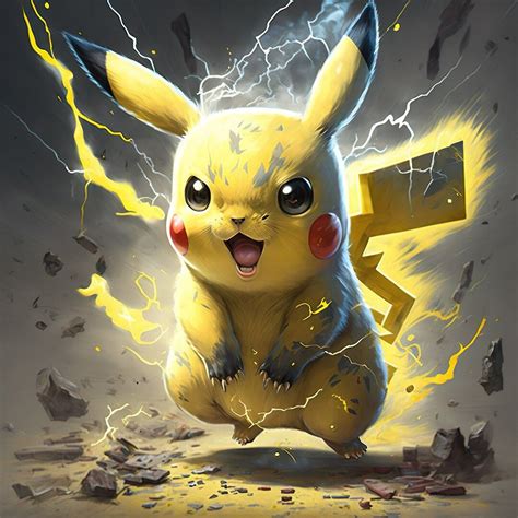 Pikachu Pokemon Digital Art Digital Pokemon Decor - Etsy | Pikachu art ...