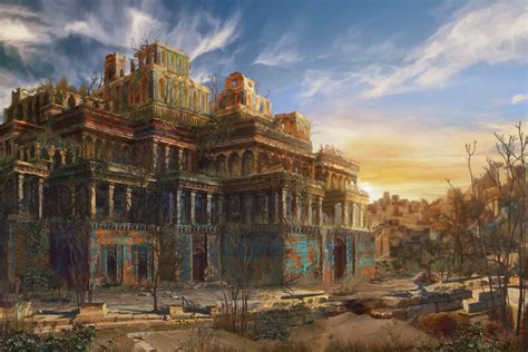 ArtStation - the Hanging Gardens of Babylon , Natalia Dobrovolska