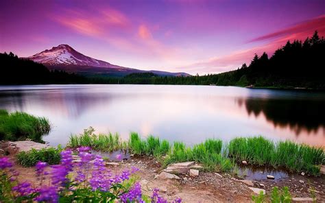 Beautiful Lake Landscape Scenery Wallpapers - Wallpaper Cave