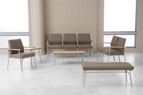 Medical Office Waiting Room Chairs / Antimicrobial Gray Fabric ...