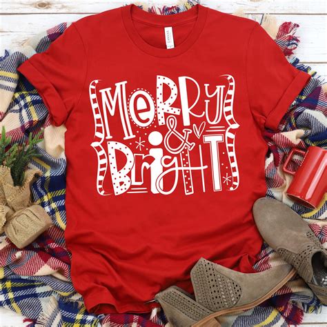 Merry & Bright QUOTES *ADULT* Screen Print – socuteappliques.net