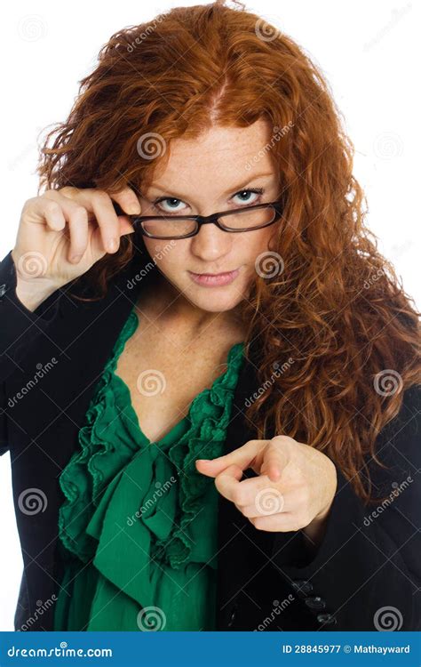 Woman Pointing Finger Royalty Free Stock Photography - Image: 28845977