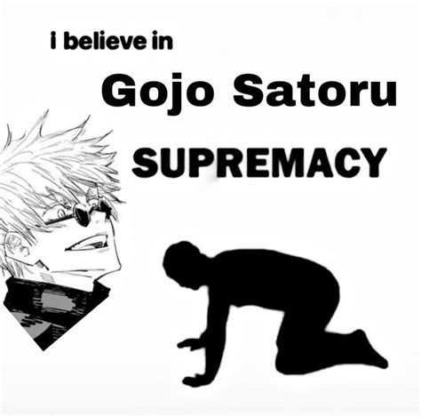 Gojo-sensei be my king | Jujutsu, Anime memes, Anime funny