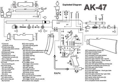 Ammo and Gun Collector: AK-47 Exploded Parts Diagram