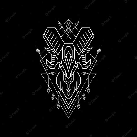 Premium Vector | Ovis canadensis Geometry Style