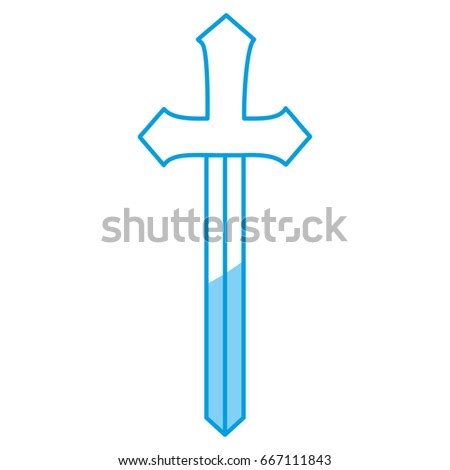 Christian Wooden Cross Easter Symbol Christianity Stock Vector ...