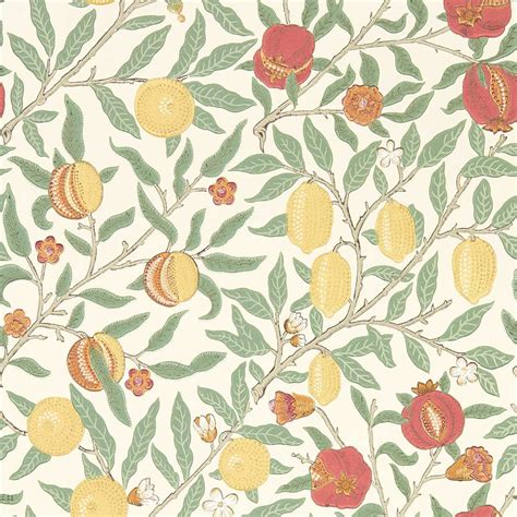 Fruit Bayleaf/Russet Wallpaper | Morris & Co by Sanderson Design