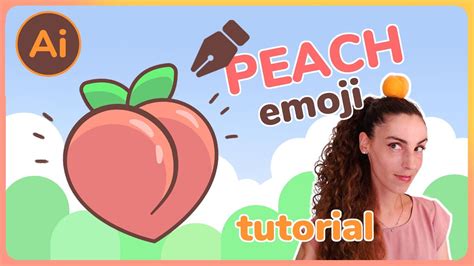 How to Draw a Peach Emoji - Illustrator Tutorial - YouTube