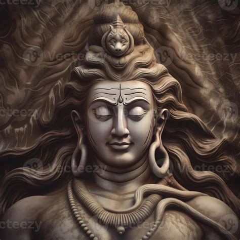 Lord Shiva kobra snake in neck statue 22592389 Stock Photo at Vecteezy