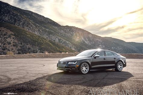 Fashionable Black Audi S7 Put on Chrome AVant Garde Wheels — CARiD.com ...