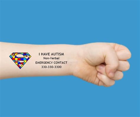 Autism Awareness Temporary Tattoo / Non-verbal / Autistic / - Etsy UK