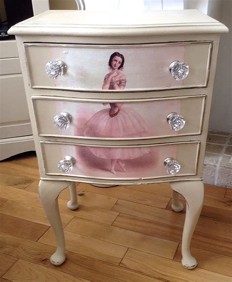 Decoupaged Ballerina Dresser Tutorial! - The Graphics Fairy