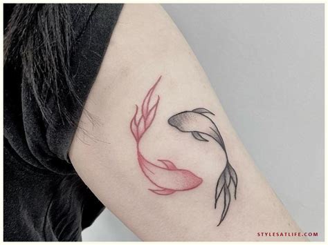 Koi Tattoo Stencil