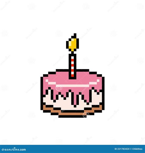 Pixel Birthday Cake Stock Illustrations – 852 Pixel Birthday Cake Stock ...