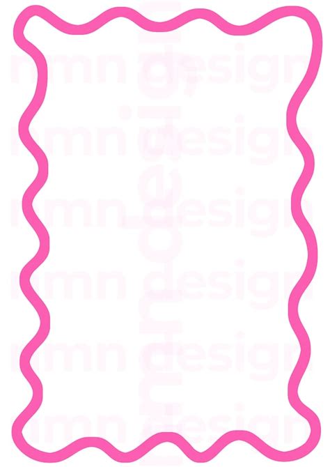 Thick Pink Wavy Border - Etsy