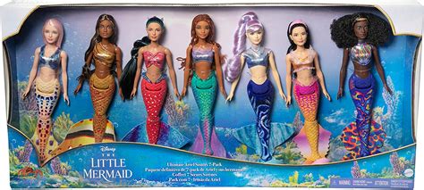 Disney The Little Mermaid live action Ultimate Ariel Sisters 7-Pack ...