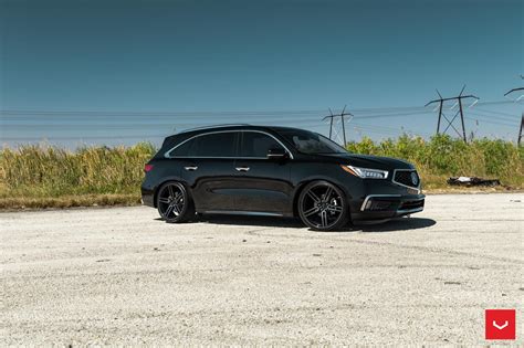 Black on Black Mean Acura MDX Enhanced with Crystal Clear Headlights ...