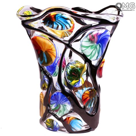 Floral Garden - Blown Vase - Original Murano Glass OMG®