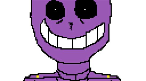 Fnaf Purple Guy Pixel Art Grid