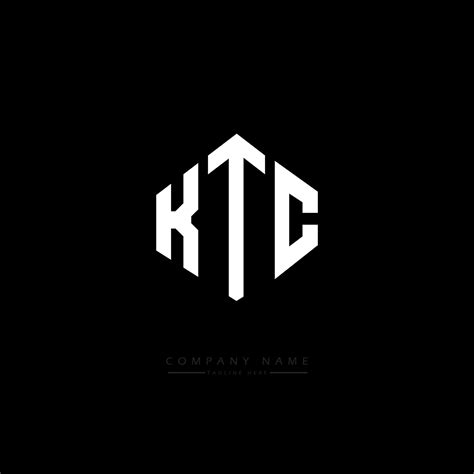 KTC letter logo design with polygon shape. KTC polygon and cube shape ...