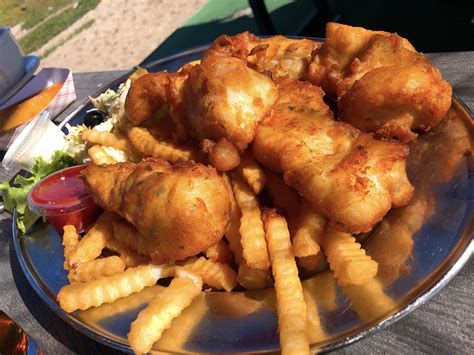 [i ate] haddock fish and chips : food