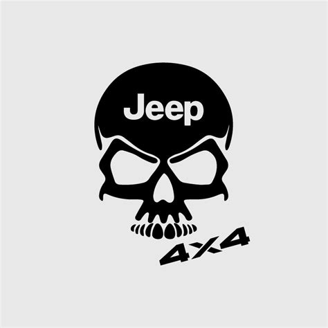 4x4 skull decal for Jeep Wrangler - Renegade