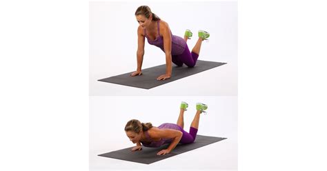 Knee Push-Ups | Beginner Bodyweight Challenge | POPSUGAR Fitness Photo 3