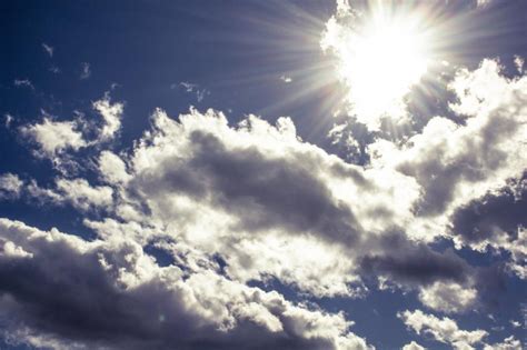 Free Stock Photo of Cloudy sky with sun and sunbeams | Download Free ...