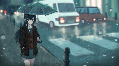 Anime Rain HD 1920x1080 Wallpapers - Wallpaper Cave