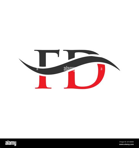 FD Combine Letter Logo Vector Template. Letter FD Logo Design Modern ...