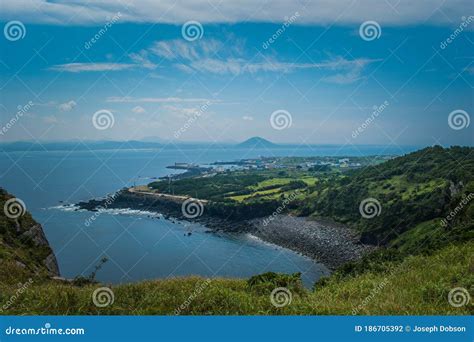 Gorgeous Green Landscape from the Udo Island Lighthouse Park. Stock ...