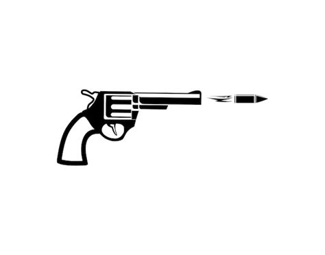 Premium Vector | Gun logo vector template, gun flat design