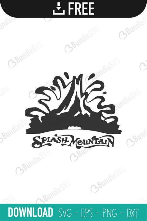 Splash Mountain SVG Cut Files Free Download | BundleSVG