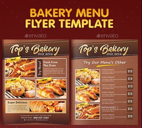 Bakery Menu - 22+ Examples, Illustrator, Word, Pages, Photoshop ...