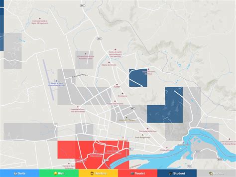 Bangui Neighborhood Map