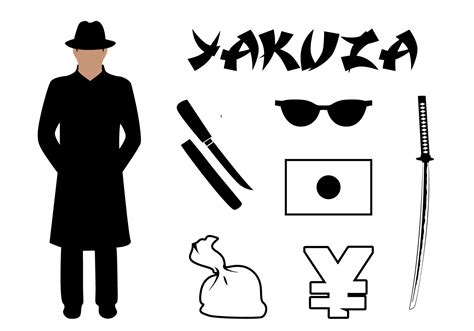 Vector Set Yakuza Symbols Associated Japan 120450 Vector Art at Vecteezy