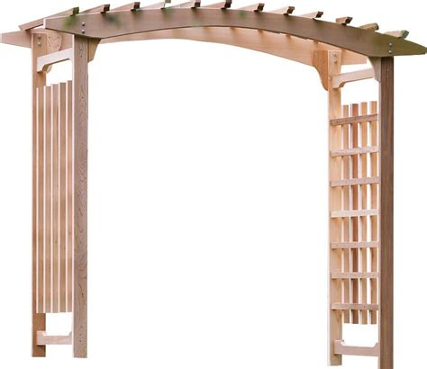 Pagoda 94" W x 47" D Wood Arbor | Building a pergola, Wooden arbor ...